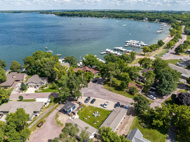 Lake view from a bungalow at Blue Water Bungalows on West Lake Okoboji